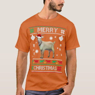 T-shirt Feux de Noël Chèvre XMas PyjamaJoyeux Noël G