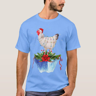T-shirt Feux de Noël de poulet Noël Noël Noël Noël Noël No