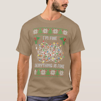 T-shirt Feux de Noël Je vais bien Tout va bien 116