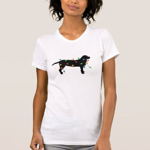 T-shirt Feux de Noël Labrador Retriever Dog Shirt