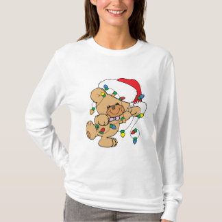 T-shirt Feux de Noël Ours en peluche