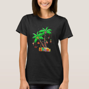 T-shirt Feux de noix de palmier Tropical Xmas Coconut
