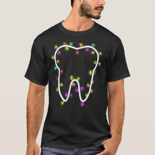 T-shirt Feux Noël Dents Noël Dentistes Noël Cos