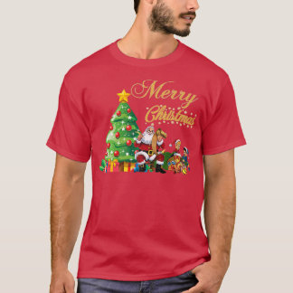 T-shirt Feux Noël du Père Noël Joyeux Noël 2021