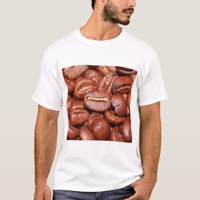 T-shirt Fèves de café grillées (Devant)