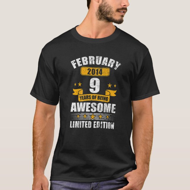 T-shirt Février 2014 9 Années d'être stupéfiant 9e anniver (Devant)