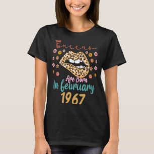 T-shirt Février 56 Anniversaire Cette Reine Est Née En Fév