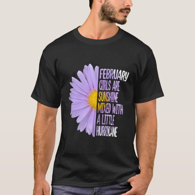 T-shirt Février Daisy Aster (Devant)