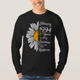 T-shirt Février Filles 1994 Chemise 29e Anniversaire Cadea