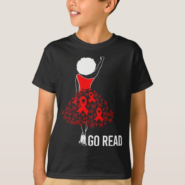 T-shirt Février Mois de la sensibilisation à la maladie ca (Devant)