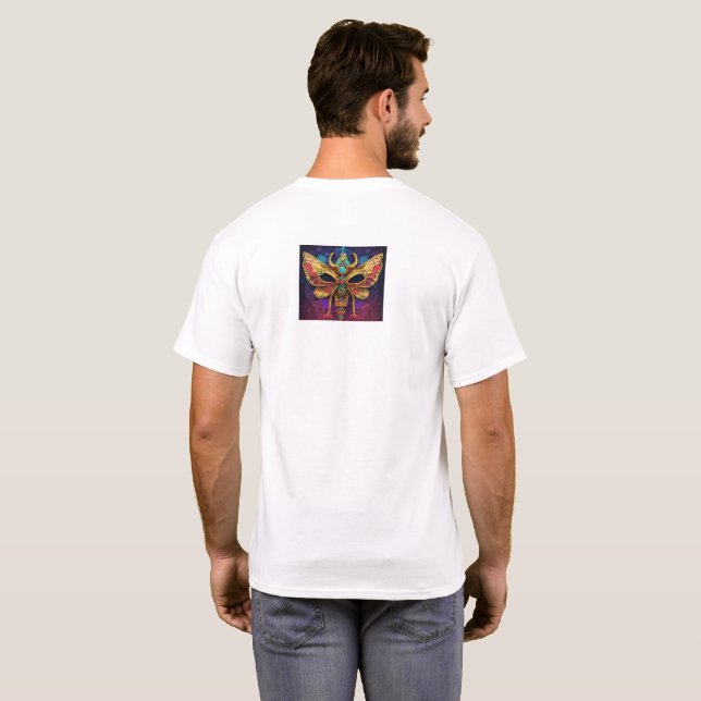 T-shirt "Fflotter dans le style" ou "Ailes de l'élégance" (Dos entier)