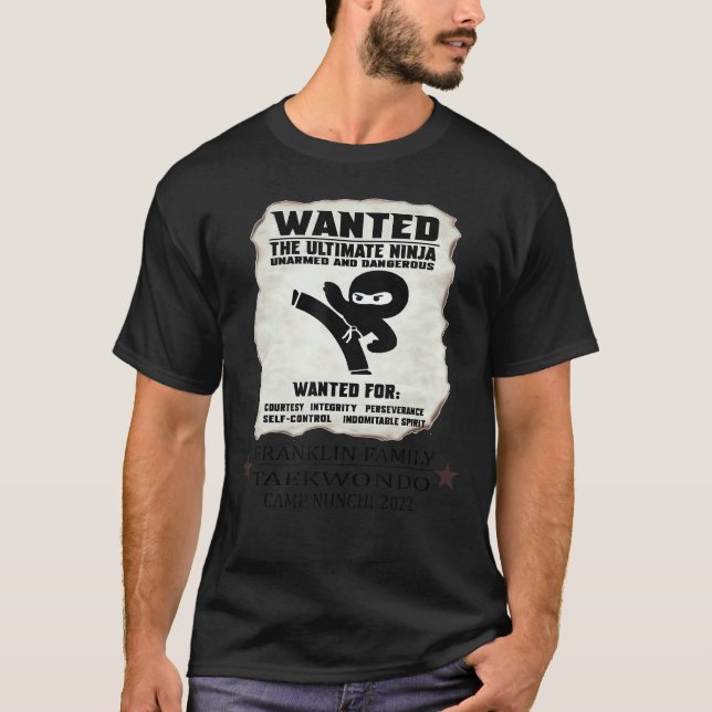 T-shirt Fftkd Camp Nunchi 2022 Recherché Ultimate Ninja (Devant)