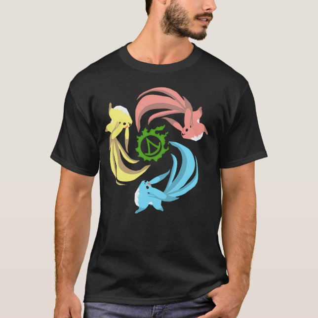 T-shirt FFXIV Summoner - Carbuncles (Devant)