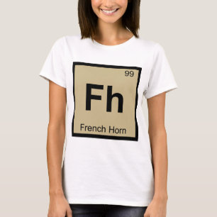 T-shirt Fh - Musique de Cor d'Harmonie Chimie Tableau Péri