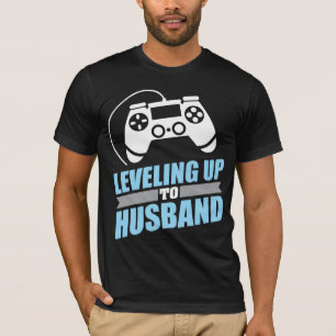 T-shirt Fiançailles de Gamer nivelant jusqu'au mari