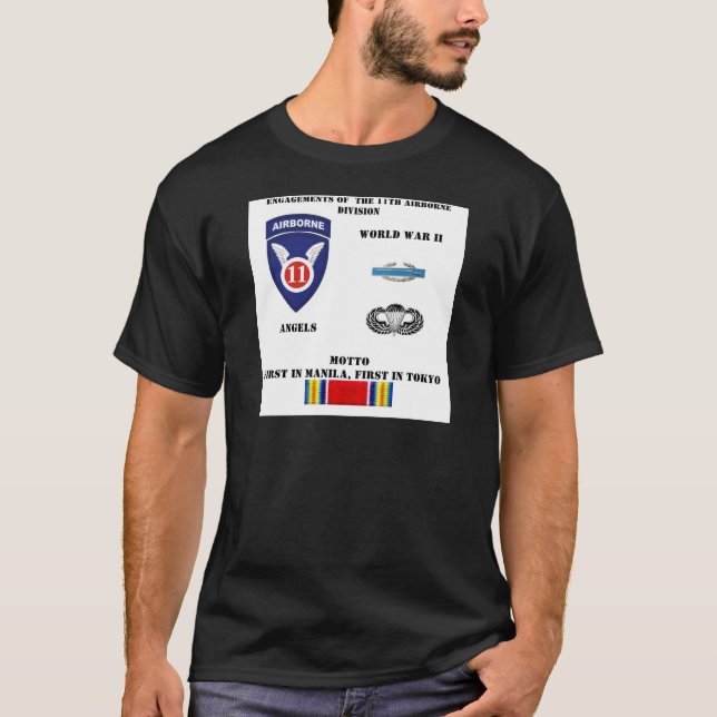 T-shirt Fiançailles de la 11ème Division Aéroportée (Devant)
