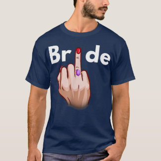 T-shirt Fiançailles Mariage de la ceinture de mariée Bache