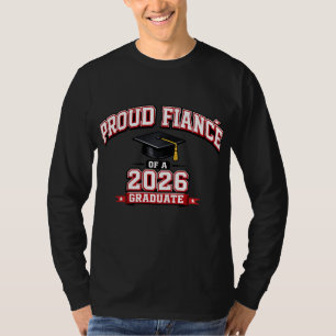 T-shirt Fiancé fier d'une majorette diplômée en 2026