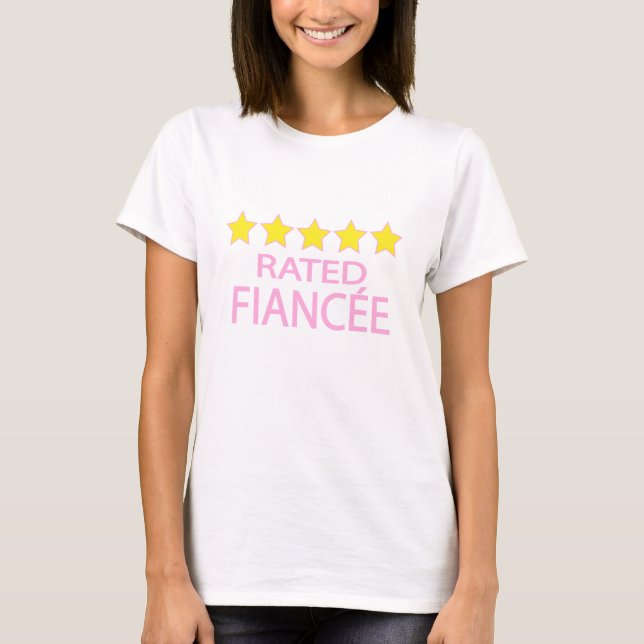 T-shirt Fiancée cinq étoiles (Devant)