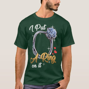 T-shirt Fiancée de la partie d'engagement couple