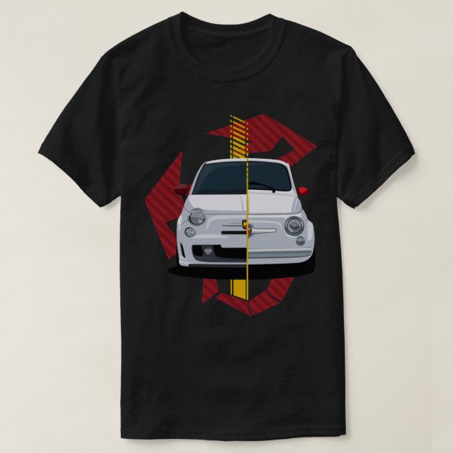T-shirt Fiat 500 Abarth (Design devant)