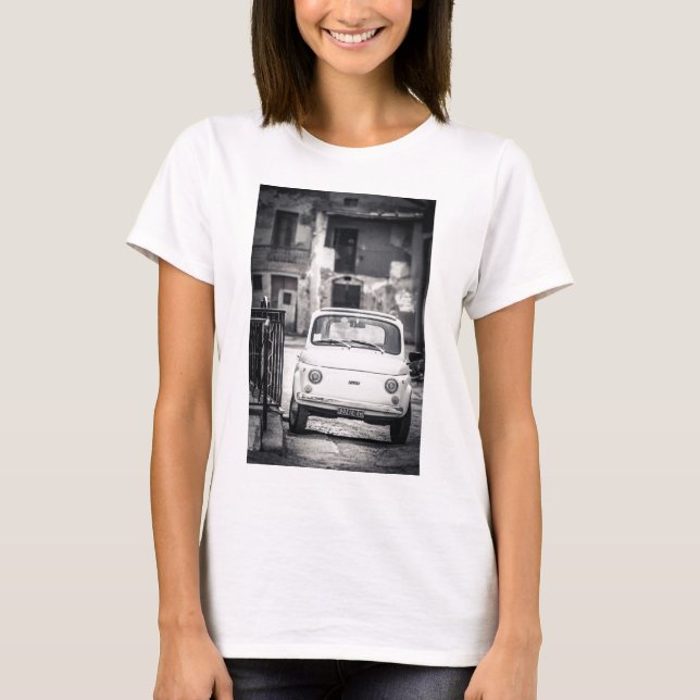 T-shirt Fiat 500, Cinquecento en Italie (Devant)