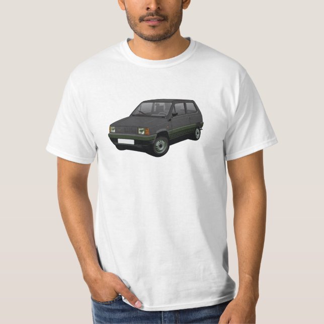 T-shirt Fiat Panda 45 Mk1 (Tipo 141) Noir (Devant)