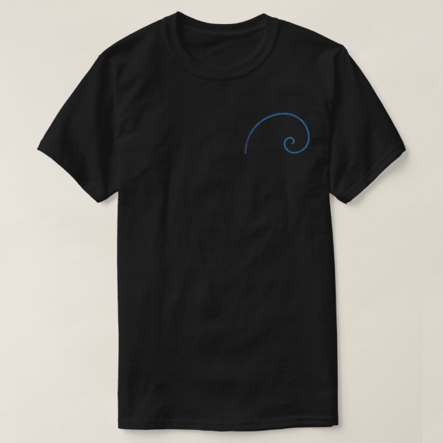 T-shirt Fibonacci avant et arrière C'est aussi facile que  (Design devant)