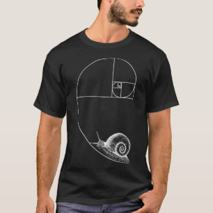 T-shirt Fibonacci Avec Escargot Mathématiques Mathématique