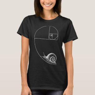 T-shirt Fibonacci Avec Escargot Mathématiques Mathématique