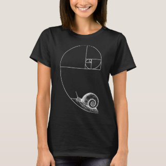 T-shirt Fibonacci Avec Escargot Mathématiques Mathématique