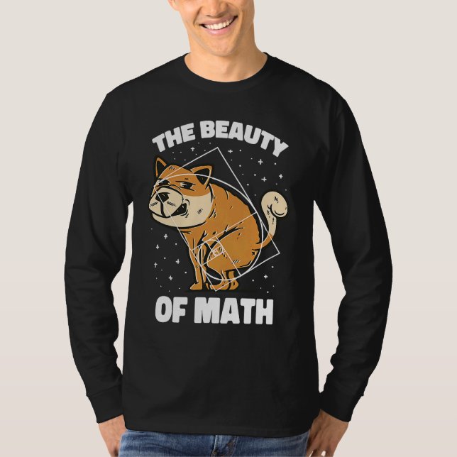 T-shirt Fibonacci Golden Ratio Chien Pour Maths (Devant)