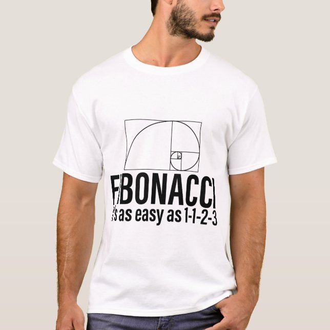 T-shirt Fibonacci It_S Aussi Facile Que 1-1-2-3 - Mathémat (Devant)