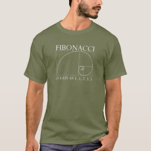 T-shirt Fibonacci - obscurité