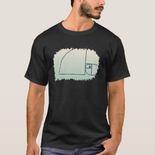 T-shirt Fibonacci suit la coupe dorée