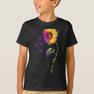 T-shirt Fibro de tournesol de sensibilisation
