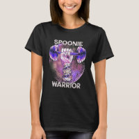 Fibro Lupus Spoonie Guerrier Barbell Purple Poing 