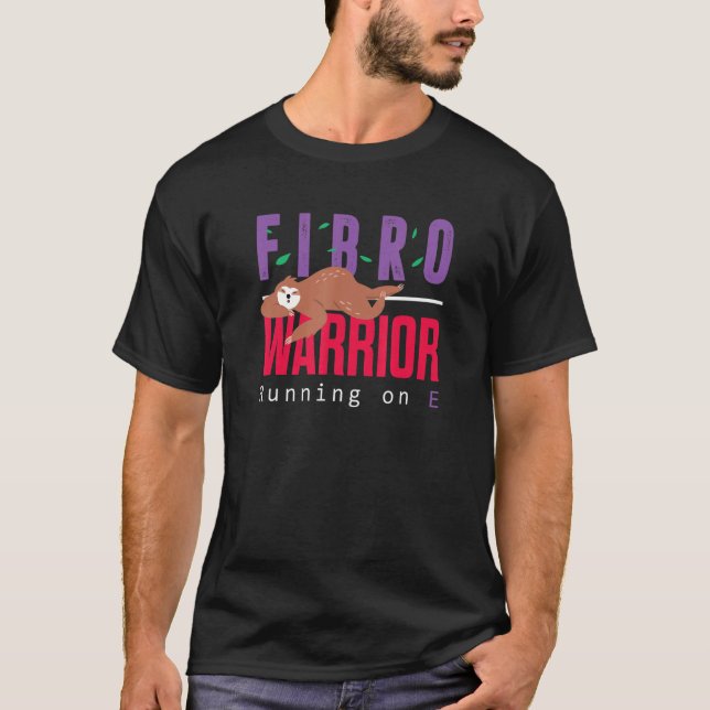 T-shirt Fibromyalgia Fibro Warrior Courir Sur E Empty Cute (Devant)
