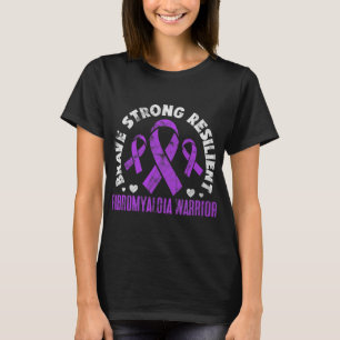 T-shirt Fibromyalgie brave résistible lauréats de fibro ré