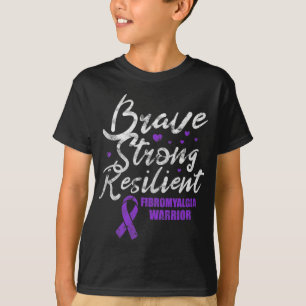 T-shirt Fibromyalgie brave résistible lauréats de fibro ré