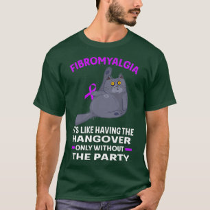 T-shirt Fibromyalgie de chat drôle