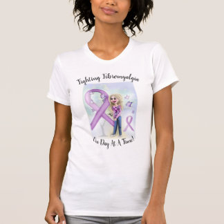 T-shirt "Fibromyalgie de combat un jour à la fois "