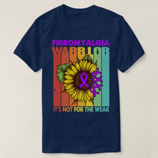 T-shirt Fibromyalgie Guerrier Ce N'Est Pas Pour Un Support (Design devant)