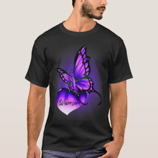 T-shirt Fibromyalgie Guerrier de sensibilisation Purple Ri