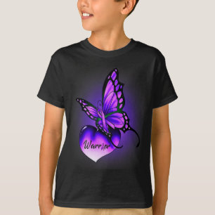 T-shirt Fibromyalgie Guerrier de sensibilisation Purple Ri