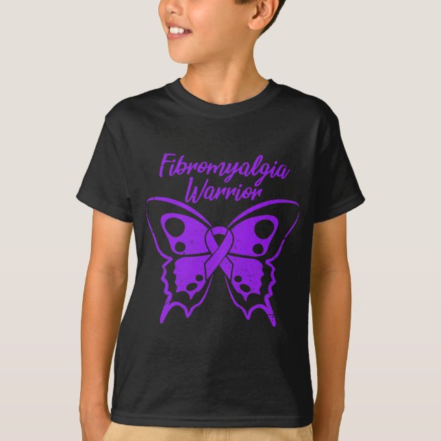 T-shirt Fibromyalgie Guerrier Fibro Sensibilisation Beurre (Devant)