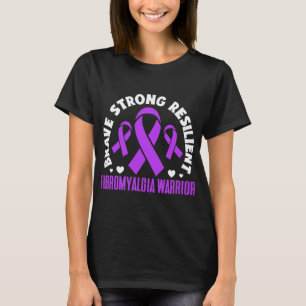 T-shirt Fibromyalgie guerrière brave forte résistance Fibr