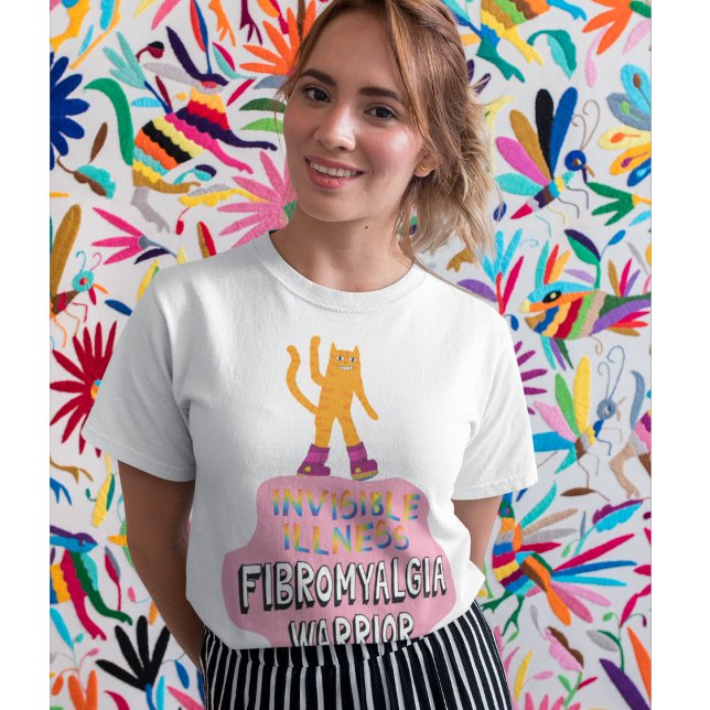 T-shirt Fibromyalgie guerrière maladie fibro douleur invis (Créateur téléchargé)