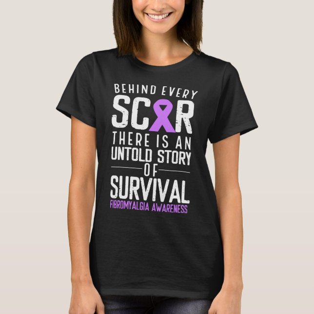 T-shirt Fibromyalgie Mois de sensibilisation Chaque Surviv (Devant)