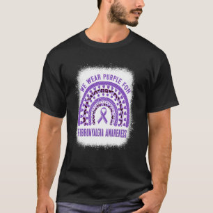 T-shirt Fibromyalgie Sensibilisation au ruban violet arc-e